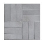 Плитка тротуарная 12 камней 500х500х45 мм серая