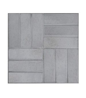 Плитка тротуарная 12 камней 500х500х45 мм серая