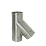 Тройник Дымок 45° х d115 мм без изоляции AISI 439
