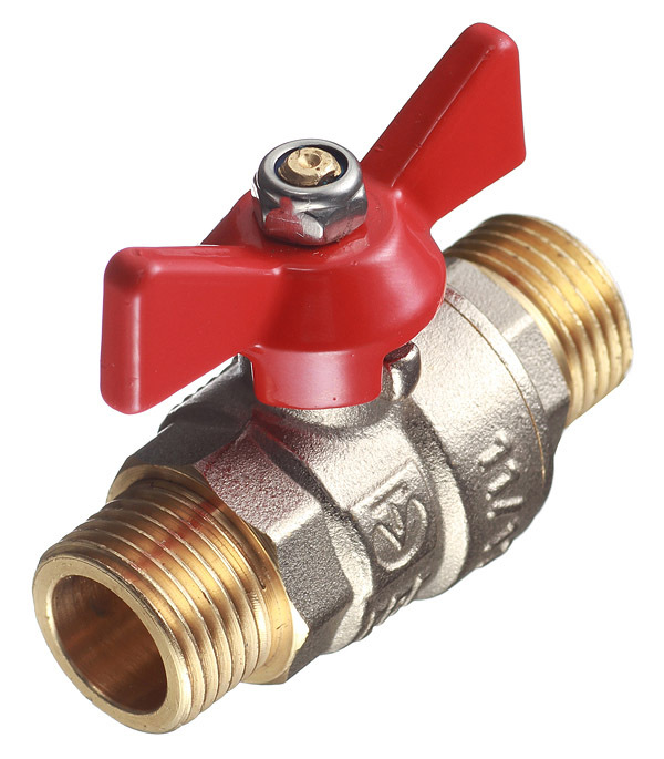 original-34544.jpg Кран шаровой латунный Valtec Base 1/2 НР(ш) х 1/2 НР(ш) бабочка прямой (VT.219.N.04) — изображение 1