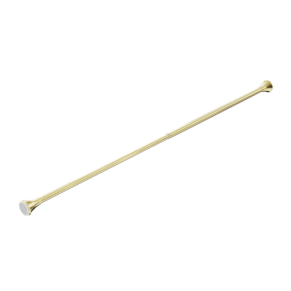 original-34607.jpg Карниз для ванной 130-240 см телескопический прямой нержавеющая сталь золотой — изображение 1