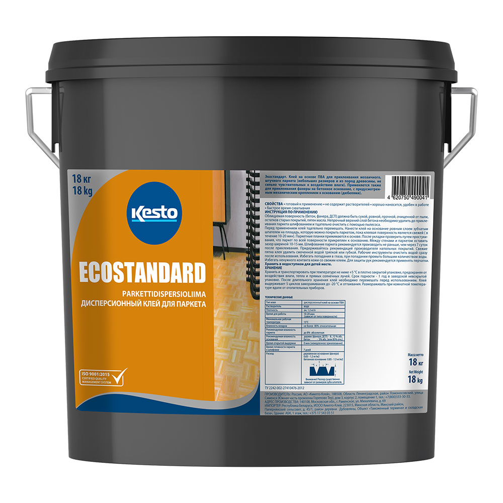 original-34619.jpg Клей для паркета акриловый Кесто EcoStandard 15 л/18 кг — изображение 1