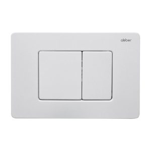 Клавиша смыва для инсталляций Abber белая матовая (AC0120MW)