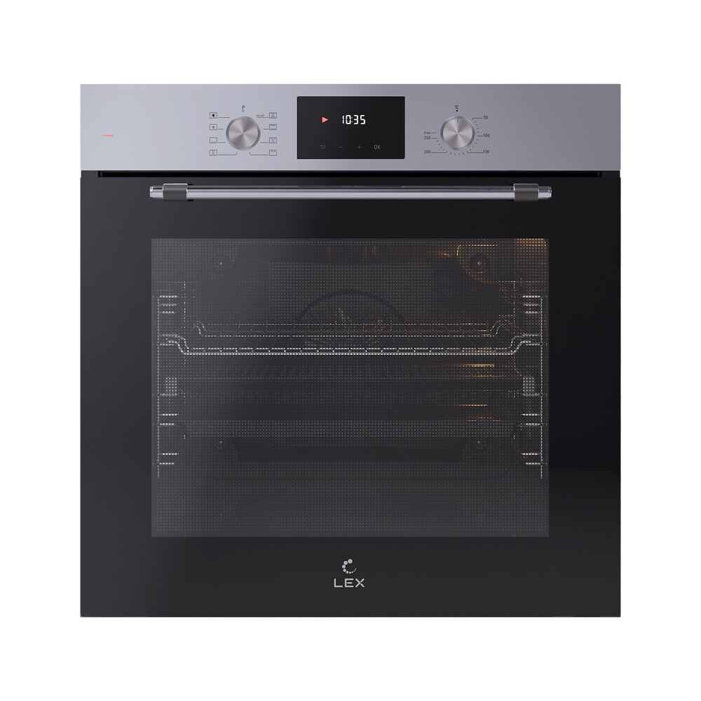 original-3478.jpg Духовой шкаф электрический встраиваемый Lex EDP 680 IX MAX 595 мм серый (TRFE100014) — изображение 1