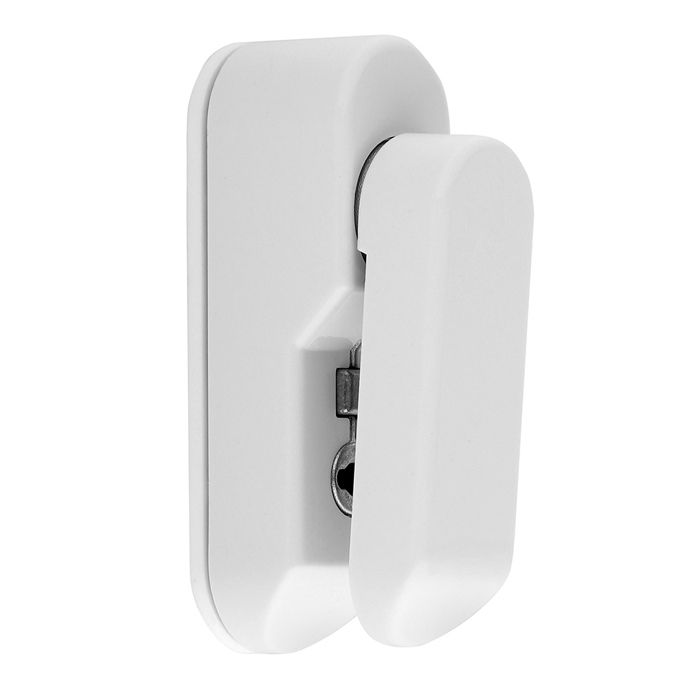 original-34802.jpg Блокиратор оконный флажковый с ключом стальной белый — изображение 1