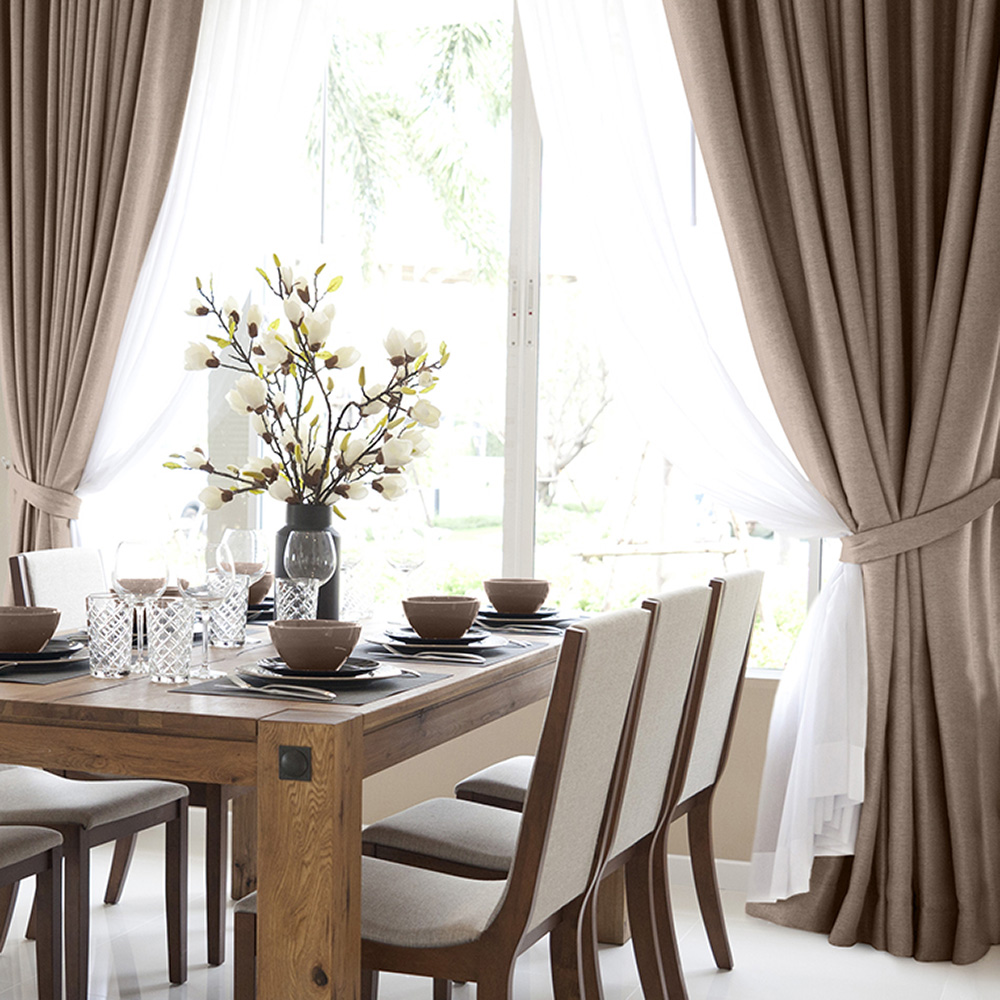 original-34836.jpg Штора рогожка какао 200х270 см Волшебная Ночь Крафт (763084) — изображение 1