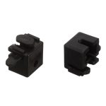 Держатель для алюминиевого карниза Facile пластмассовый черный (2 шт.)