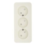 Розетка Systeme Electric Blanca накладная бежевая со шторками (BLNRA001317)