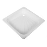 Поддон стальной 90х90х15 см квадрат белый низкий (XD-2101-900)