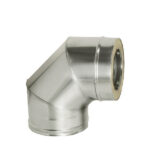 Отвод Дымок 90° х 115х200 мм с изоляцией AISI 439