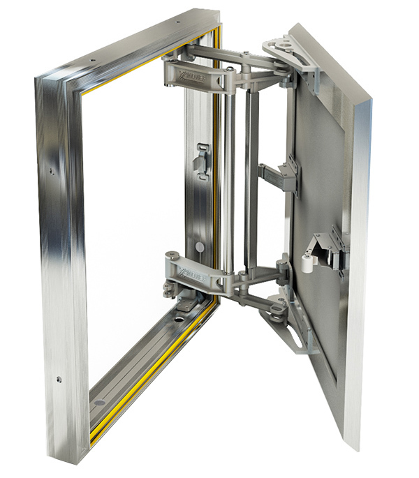 original-35432.jpg Люк ревизионный под плитку Хаммер Слава алюминиевый 500х600 мм скрытый нажимной — изображение 1