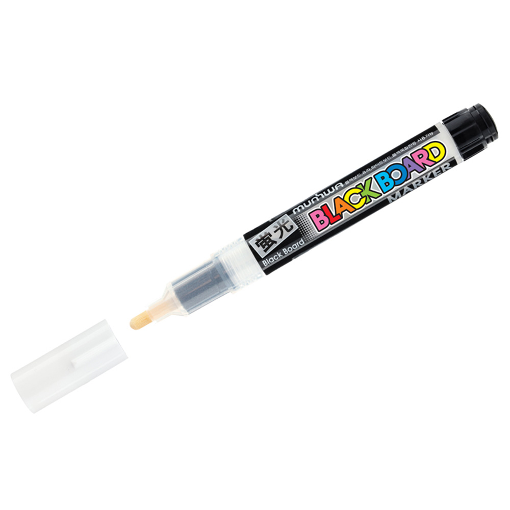 original-35485.jpg Маркер меловой MunHwa Black Board Marker белый грифель 3 мм — изображение 1