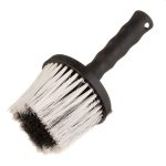 Кисть круглая искусственная щетина пластиковая ручка Matrix d110 мм для эмалей и лаков на водной основе