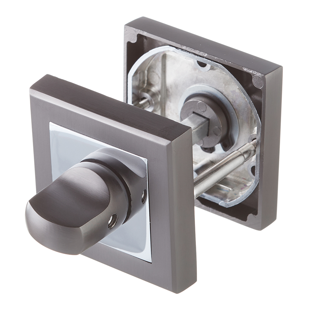 original-35882.jpg Фиксатор Punto QL GR/CP-23 квадратная розетка графит/хром — изображение 1