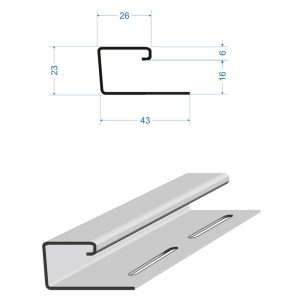 J-профиль Docke 3000 мм банан