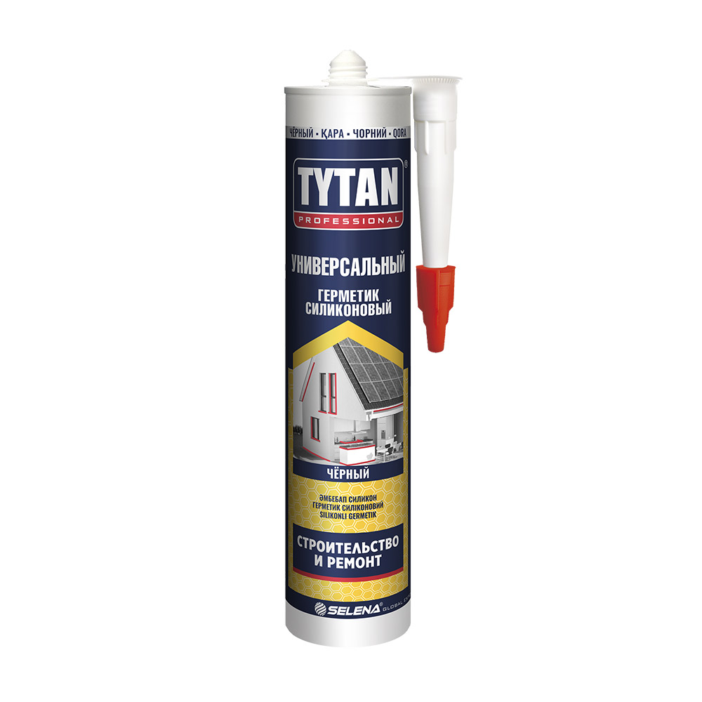 original-36497.jpg Герметик силиконовый универсальный Tytan Professional черный 280 мл — изображение 1