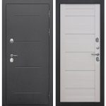 Дверь входная с терморазрывом Ferroni Isoterma правая антик серебро - лиственница бежевая 960х2050 мм