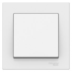 Выключатель Systeme Electric AtlasDesign одноклавишный встраиваемый белый (ATN000112)