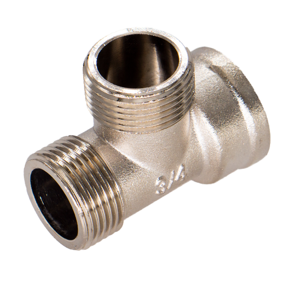 original-36739.jpg Тройник СТМ 3/4 ВР(г) х 3/4 НР(ш) х 3/4 НР(ш) латунный — изображение 1