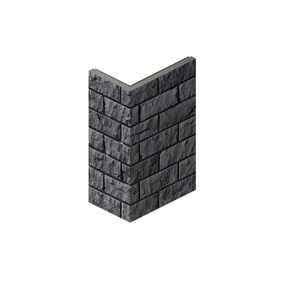 original-37177.jpg Искусственный камень угловой White Hills Йоркшир угольно-черный (14 шт.=1,89 пог.м) — изображение 1