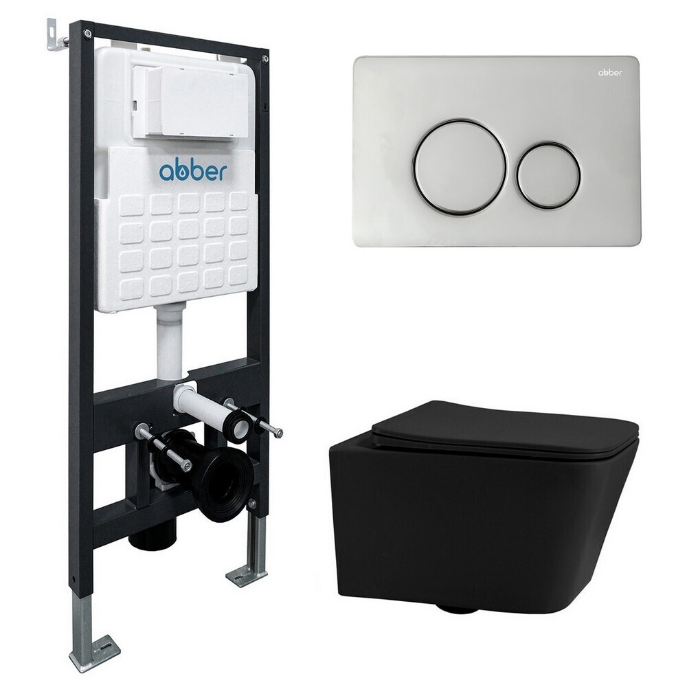 original-37223.jpg Комплект инсталляции Abber с унитазом Rechteck с кнопкой хром и сиденьем микролифт (AC1201MB-AC0105-AC0121) — изображение 1