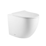 Унитаз напольный приставной Abber Bequem с горизонтальным выпуском с сиденьем дюропласт микролифт (AC1111TMW)