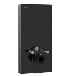 Инсталляция Abber для подвесного унитаза с кнопкой черной (AC0107MB)