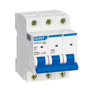 Автоматический выключатель модульный Chint NXB-63 3P 10А 6 кА 400 В (814169)