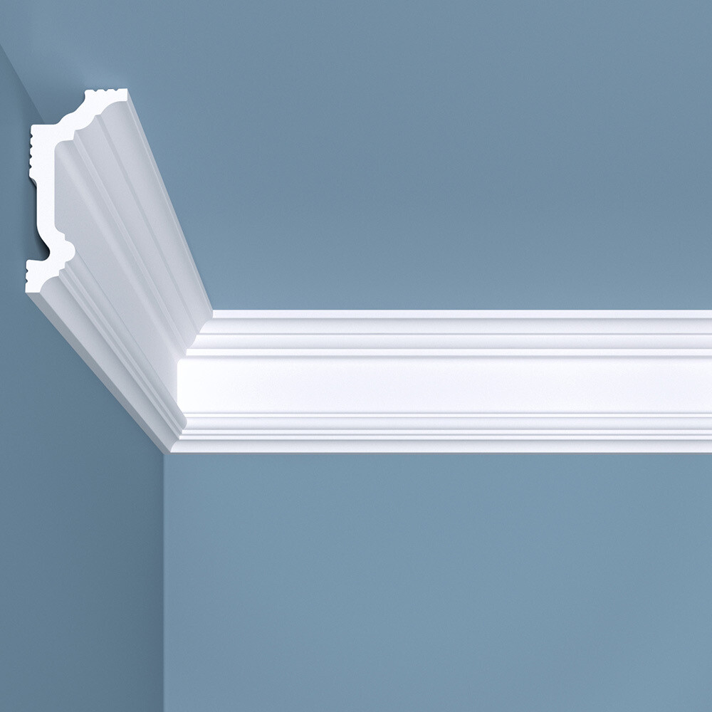 original-37401.jpg Плинтус потолочный из экополимера ударопрочный 70х35х2000 мм Bello Deco XPS К5 — изображение 1