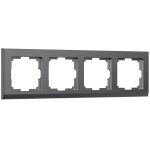 Рамка Werkel Stark четырехместная графит матовая (a063118)