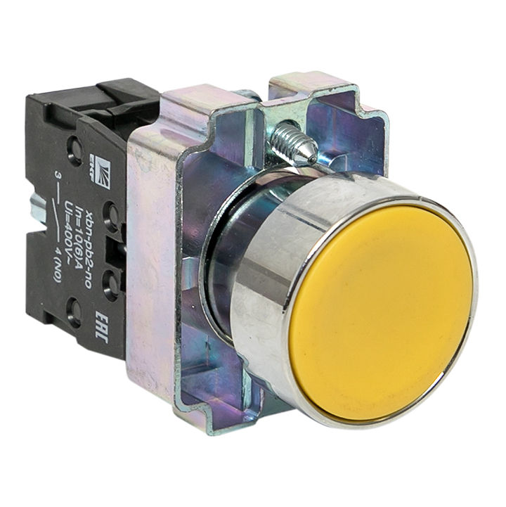 original-37475.jpg Кнопка EKF PROxima BA51 230 В IP40 металлическая желтая (xb2-ba51) — изображение 1