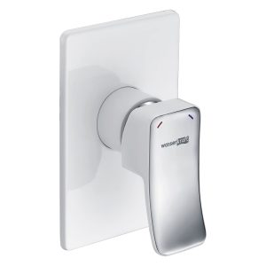 Смеситель для душа встраиваемый WasserKraft Aller однорычажный белый/хром (10651W)