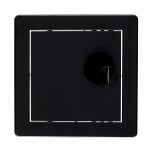 Люк ревизионный Центр Тагис ЛР пластиковый 150х150 мм врезной черный