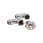 Соединитель угловой для полотенцесушителя VRT 1 ВР(г) х 3/4 НР(ш) хром