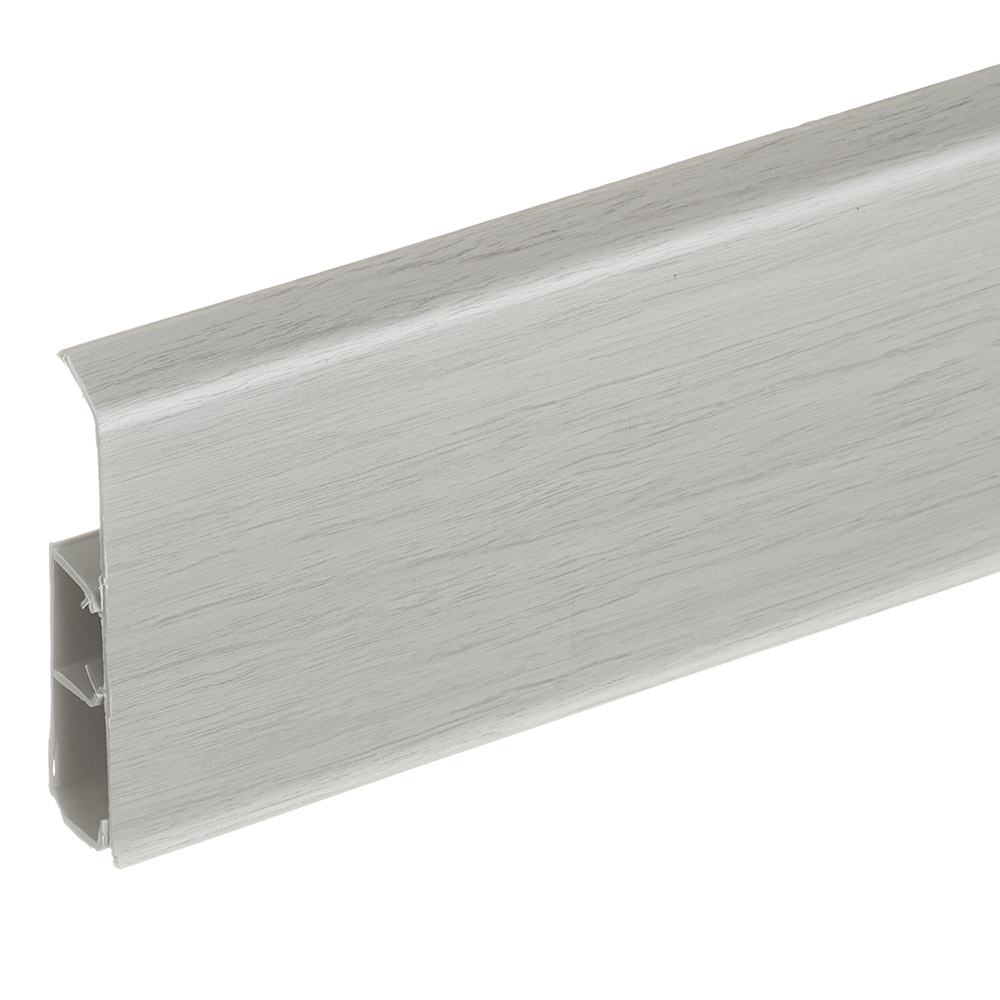 original-3863.jpg Плинтус ПВХ напольный Wimar Quadro 100 мм аустер 2200 мм Г-профиль со съемной панелью — изображение 1