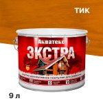 Антисептик Акватекс Экстра декоративный для дерева тик 9 л