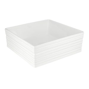 Раковина Corsa Deco Stripe200 38 см накладная белая (ABST38Q)