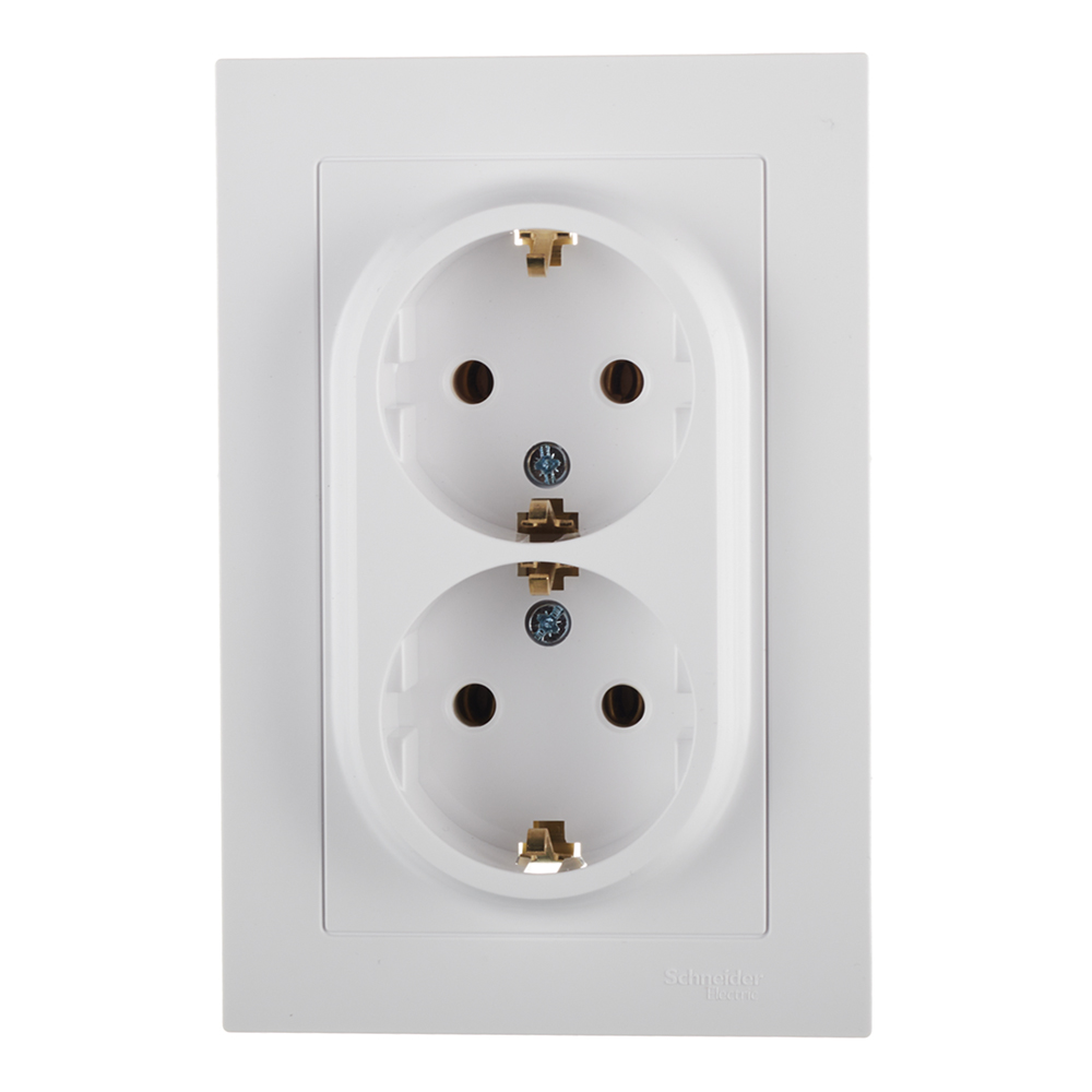 original-4560.jpg Розетка Systeme Electric AtlasDesign встраиваемая белая (ATN000124) — изображение 1