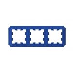 Рамка Systeme Electric AtlasDesign Antique трехместная аквамарин (ATN101103)