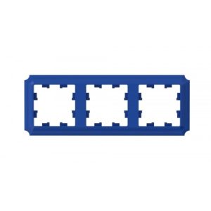 Рамка Systeme Electric AtlasDesign Antique трехместная аквамарин (ATN101103)