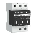 Ограничитель напряжения модульный EKF PROxima (opv-b3) 400 В 30 А тип AC 3P