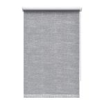Рулонная штора блэкаут 50х160 см Decofest Каролина серая