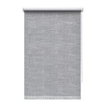 Рулонная штора блэкаут 70х160 см Decofest Каролина серая