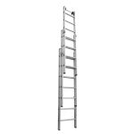 Лестница алюминиевая раздвижная трехсекционная 7 ступеней Новая высота профессиональная