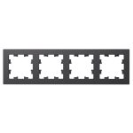 Рамка Systeme Electric AtlasDesign четырехместная базальт (ATN001404)