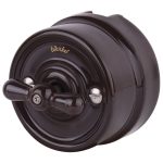 Выключатель Werkel Ретро двухклавишный накладной коричневый на 4 положения (a051052)