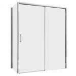 Душевой уголок Abber Komfort хром 140х100х200 см прямоугольник стекло прозрачное 8 мм (AG93140-S102)