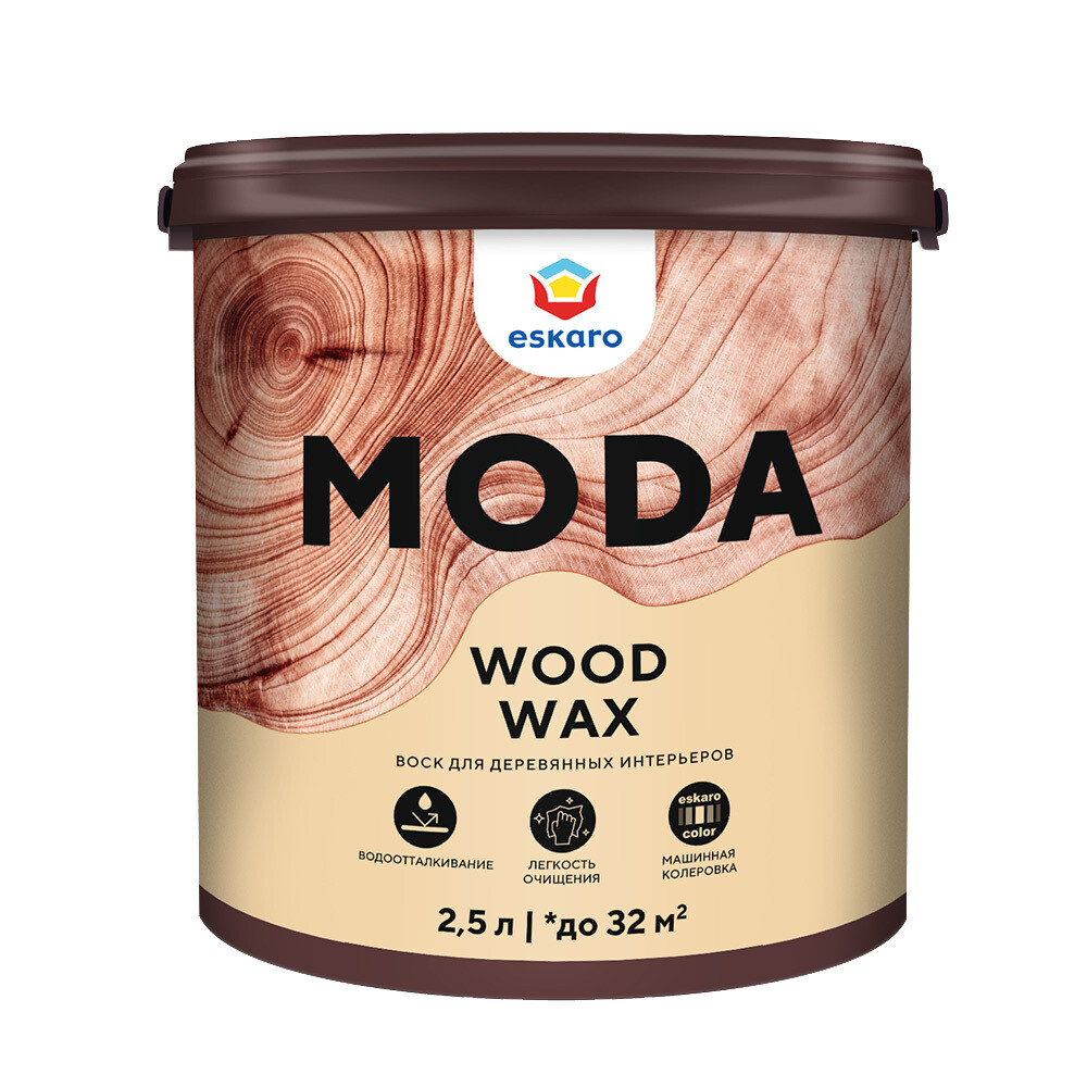original-6109.jpg Воск Eskaro Moda Wood Wax для дерева матовый 2,5 л — изображение 1