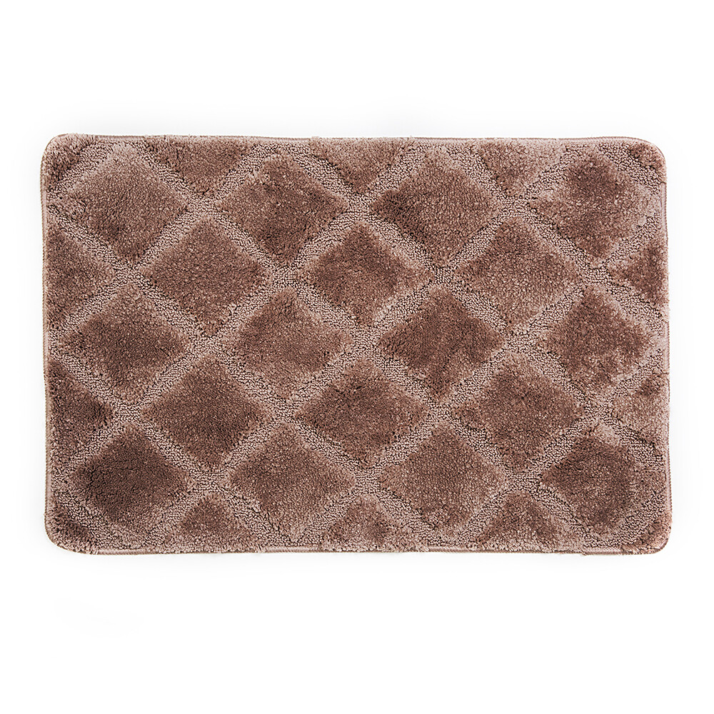 original-6255.jpg Коврик для ванной коричневый 90х60 см WasserKraft Lippe (BM-6515) — изображение 1
