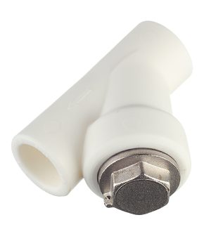 Фильтр полипропиленовый Valtec косой 20 мм В/В сетчатый (VTp.786.0.020)